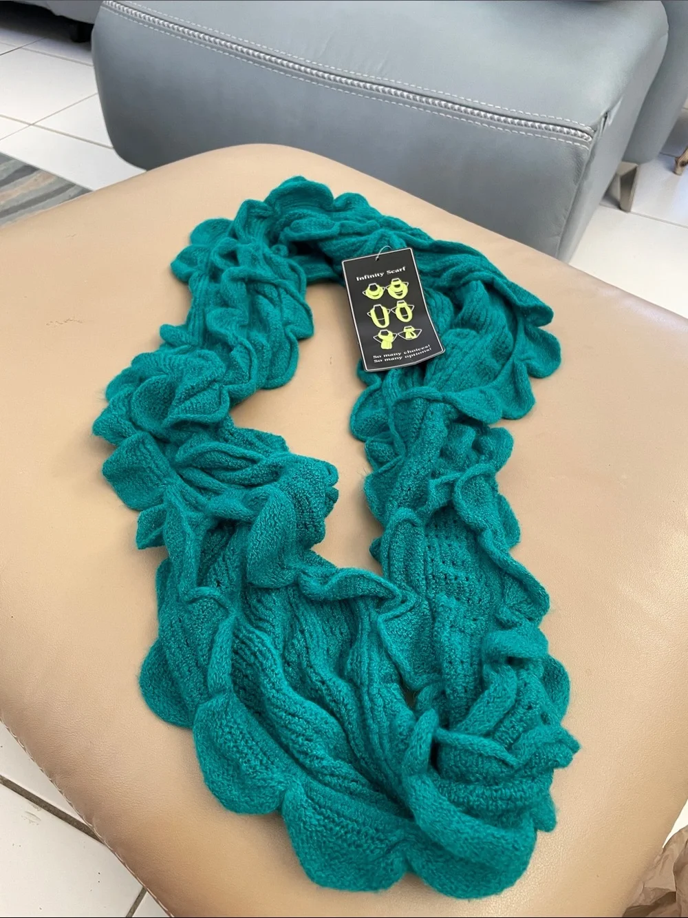 Infinity Scarf in Teal - , Women Accessories NWT. Great accent great present.